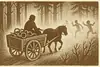 Slug fångtransport i skogen