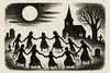 Döda dansar vid kyrkan