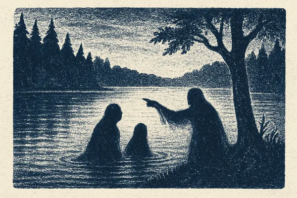 Mystiska varelser vid sjön